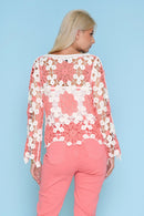 2-Tone Crochet Top Back View