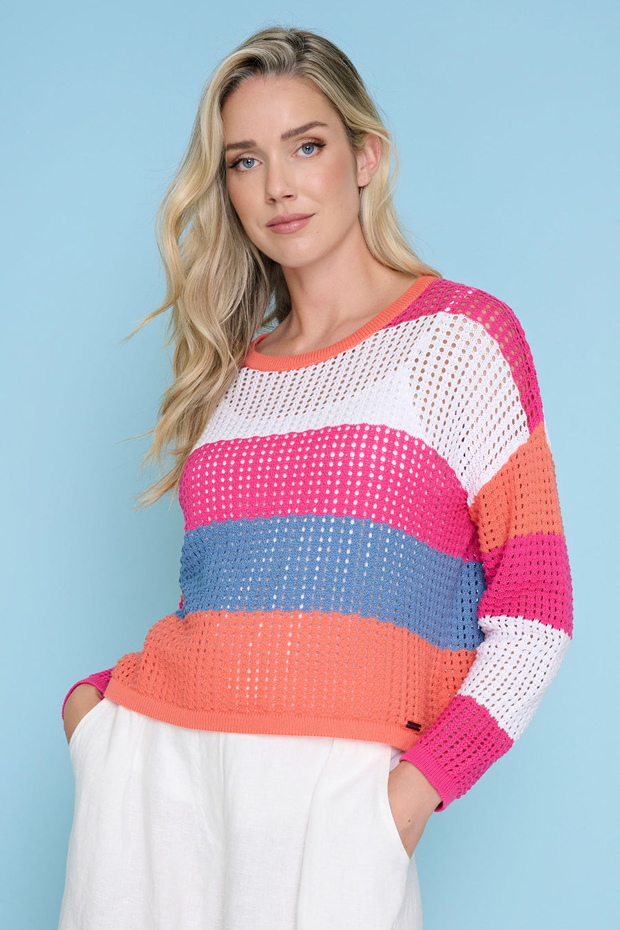 Multi Color Stripe Top