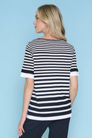 V-Neck Striped Top
