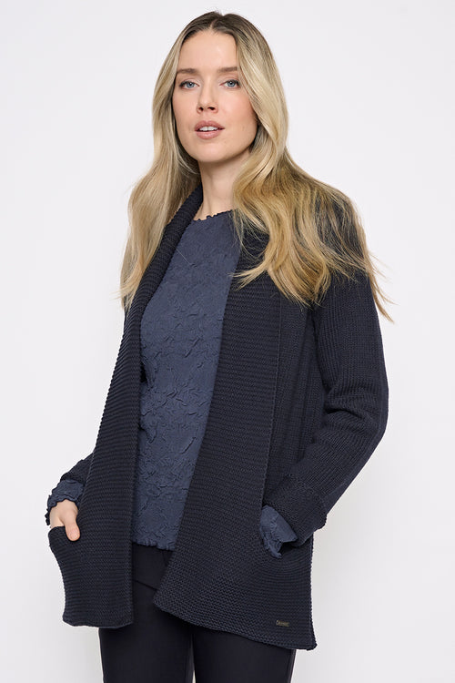Open-Front Long Jacket