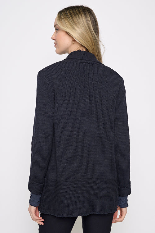 Open-Front Long Jacket