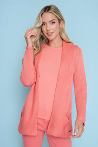 Open-Front Long Jacket