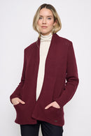 Open-Front Long Jacket Front View