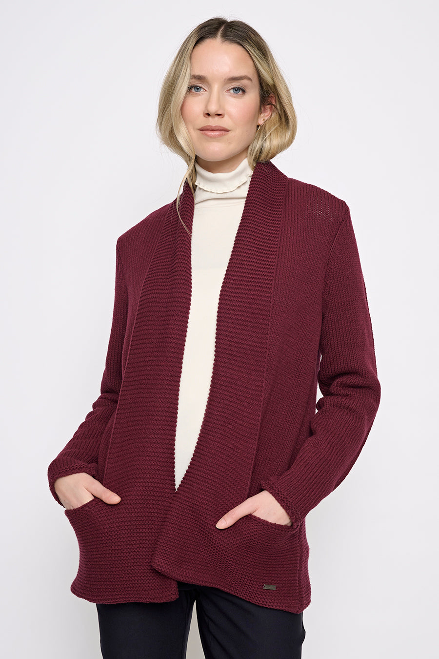 Open-Front Long Jacket