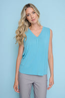 Basic V-Neck Tank Front View