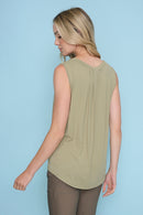 Basic V-Neck Tank Back View