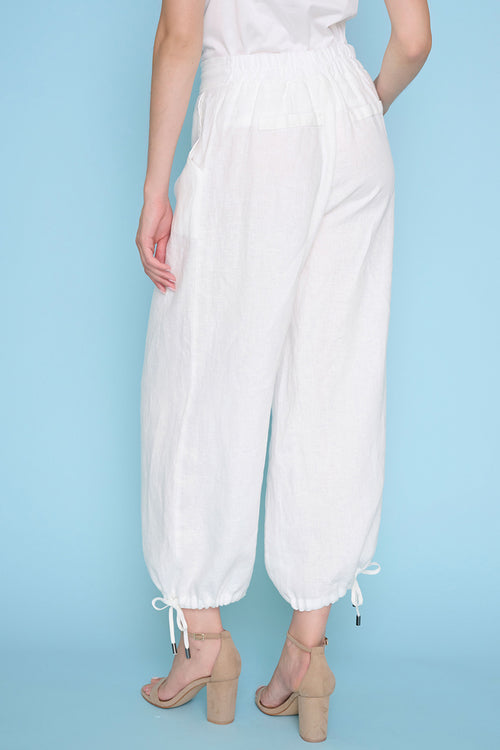 Tie-Hem Cropped Pants