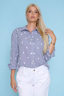 Gingham Embellished Shirt Front View
