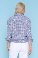 Gingham Embellished Shirt Back View