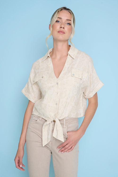 Tie-Front Top