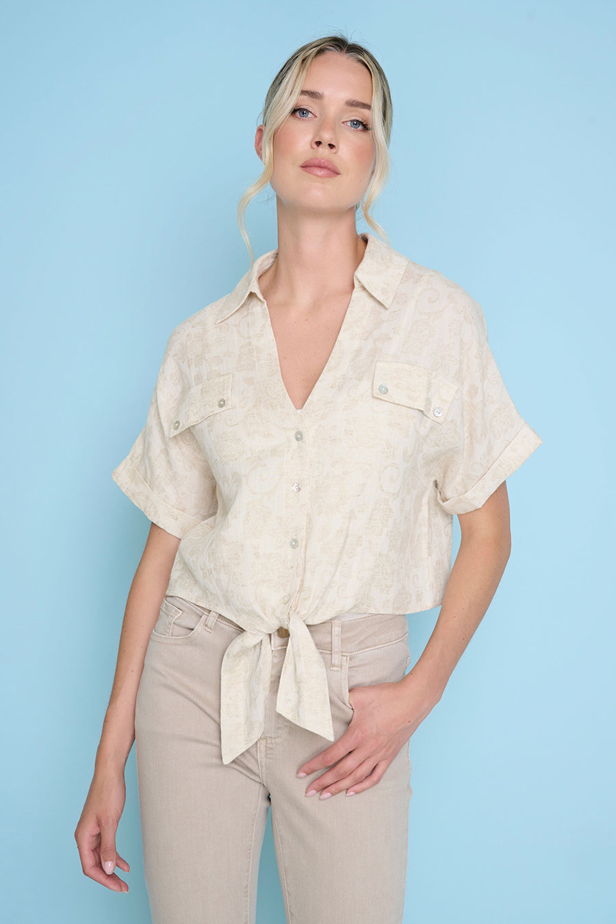 Tie-Front Top