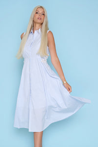Sleeveless Floral Embellished Long Dress