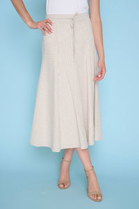 A-Line Paneled Long Skirt