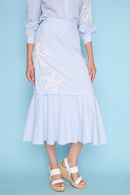 Floral Embellished Long Skirt Side View