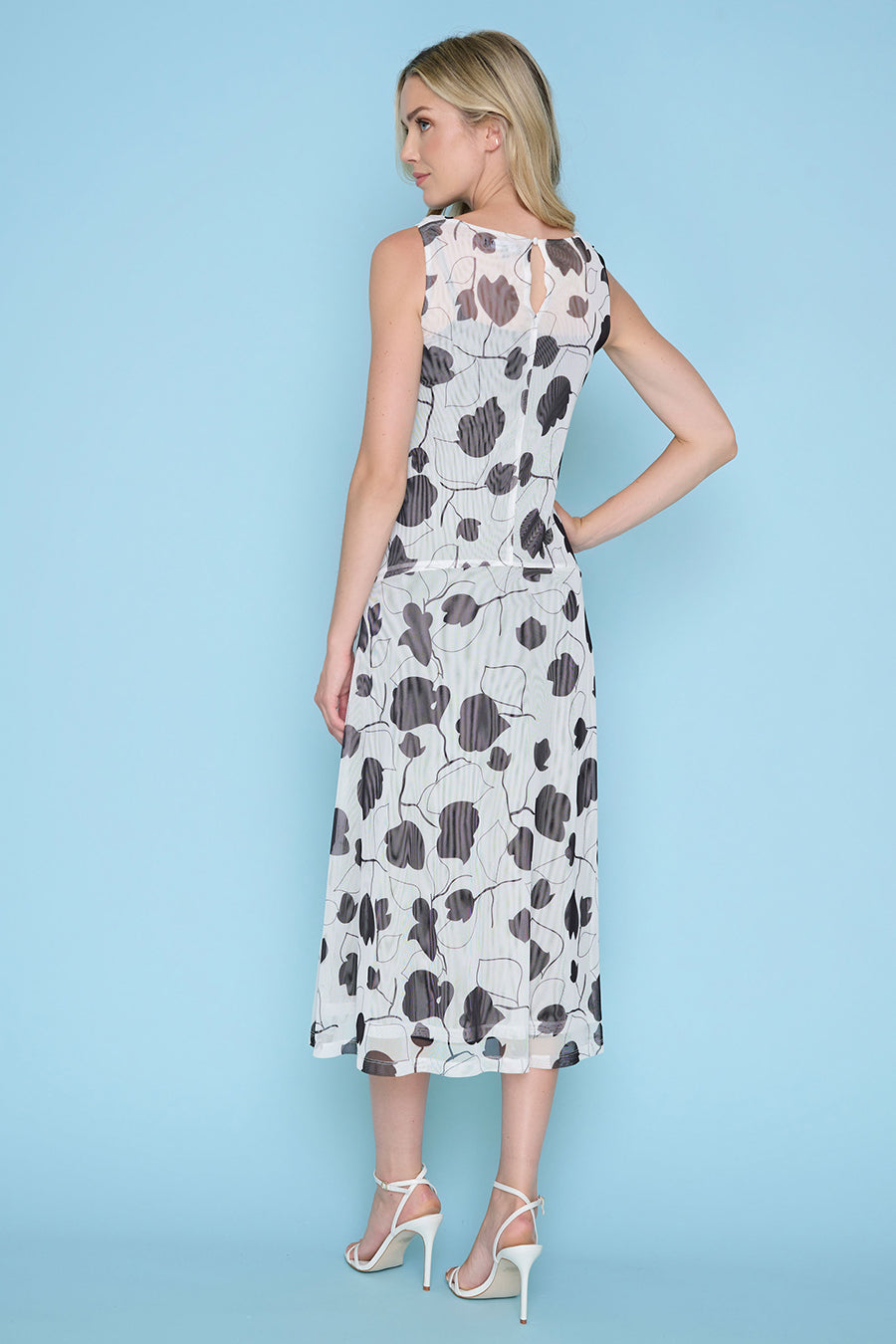 Sleeveless Cowl Neck Dress
