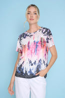 Embellished Printed Top