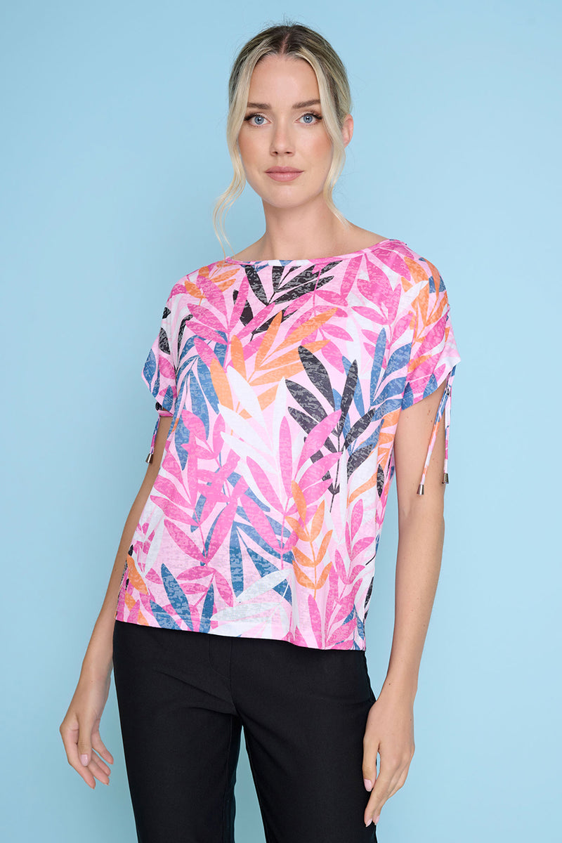 Drawstring Shoulder Top | Shop Now | Picadilly Canada