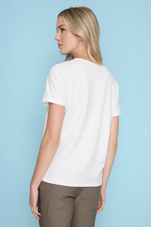 Short-Sleeve Custom-Printed Top