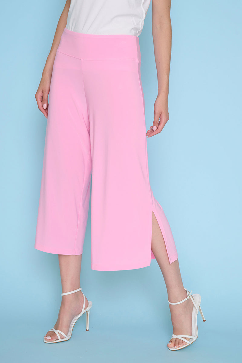 Wide-Leg Side-Slit Capri Pants | Shop Now | Picadilly Canada