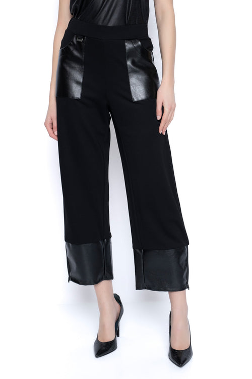 Zip-Trim Relaxed Fit Pants Front View