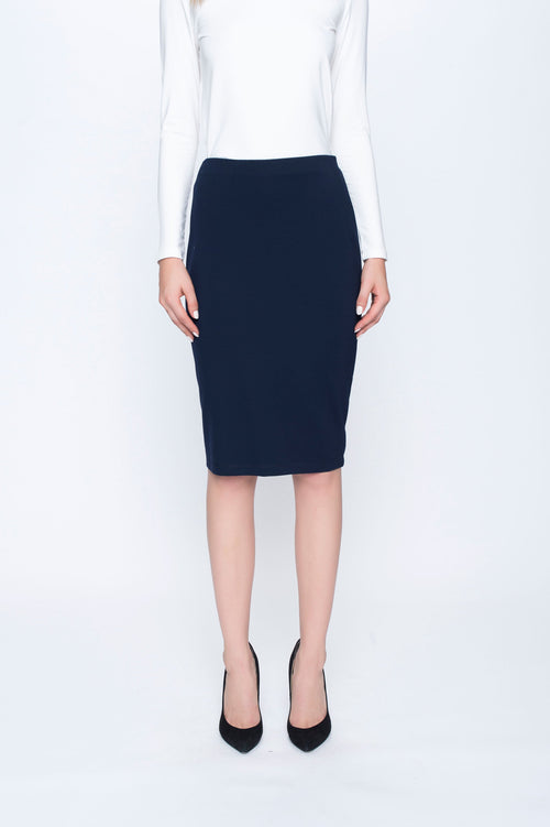 Pencil Skirt in deep navy by picadilly canada