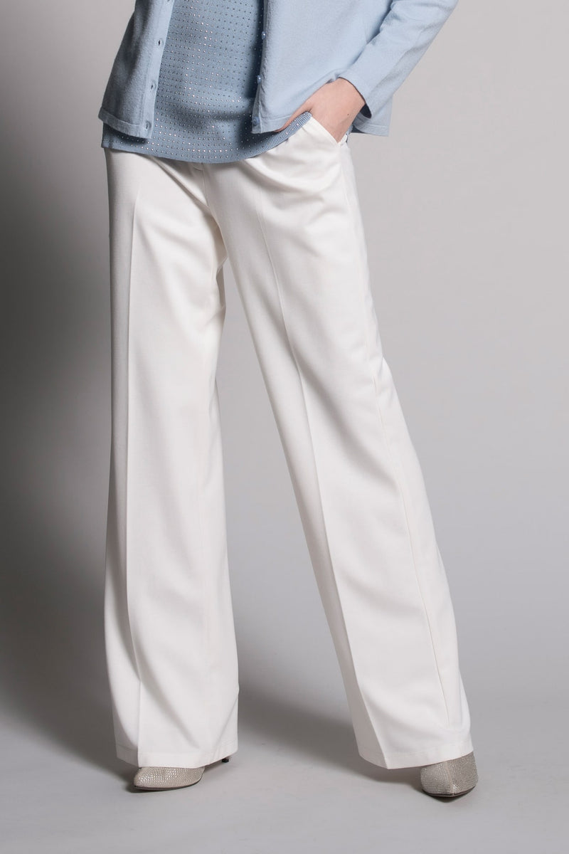 white wide leg pants by picadilly