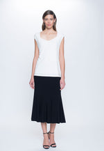 outfit featuring Sweetheart Neckline Top in white by Picadilly Canada