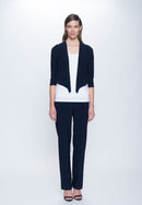 Ruffle Hem Bolero in deep navy by Picadilly Canada
