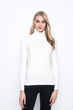 Long sleeve Turtleneck Top in deep navy by Picadilly canada