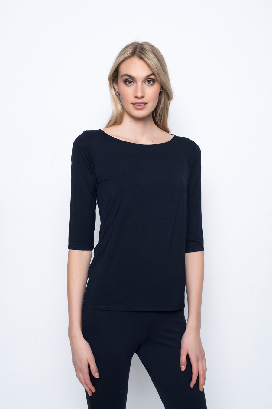 ¾ Sleeve Boat Neck Top, Picadilly Canada