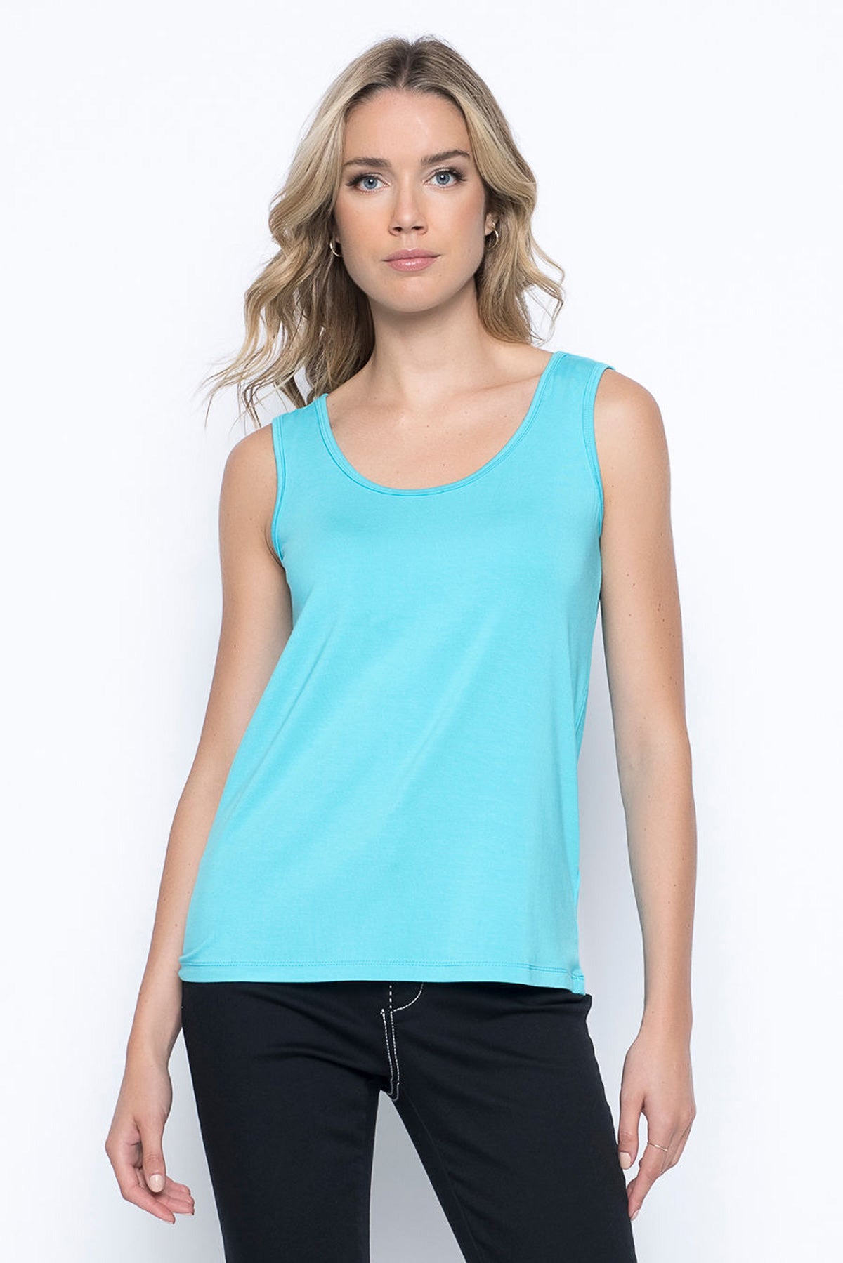 Zelos Womens Tank Top Shirt Blue Sleeveless Scoop Neck Racerback Pullover S  - $7 - From Missy