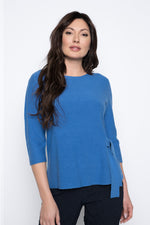 3/4 Sleeve Sweater Top W/ Side Tie by Picadilly Canada