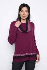 Stripe Trim Top by Picadilly Canada