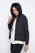 Zip-Front Quilted Sweater Jacket by Picadilly Canada