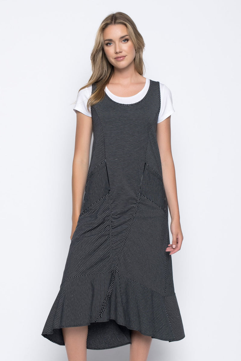 Cap Sleeve Dress With Drawstrings by picadilly canada