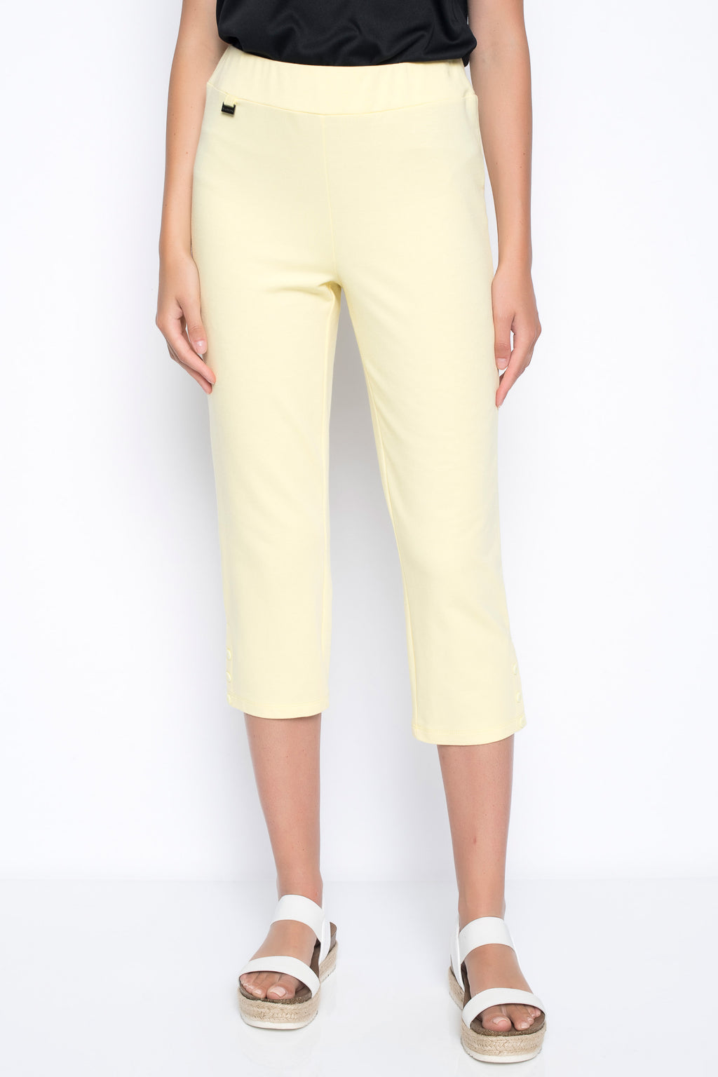 Button-Trim Capri Pants, Shop Now
